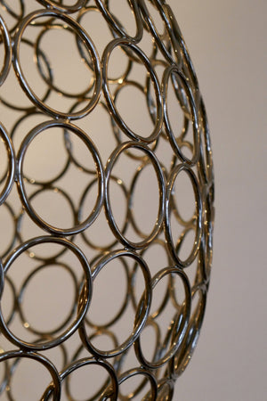 Steel Ring Chandelier by Bruno Rainaldi