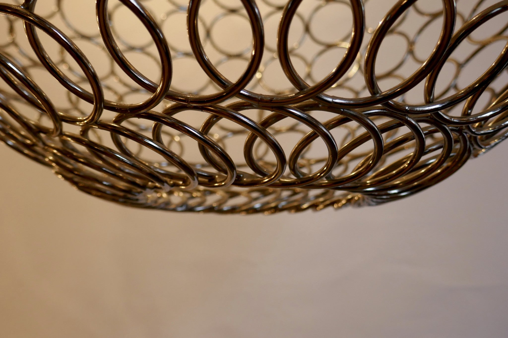 Steel Ring Chandelier by Bruno Rainaldi