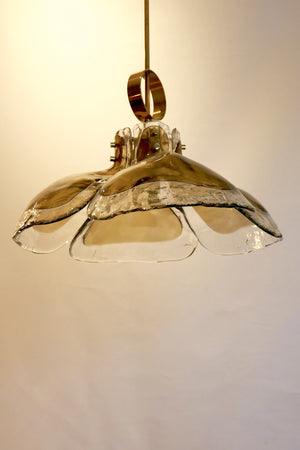 X 1970's Murano glass Petal Chandelier by J.T. Kalmar