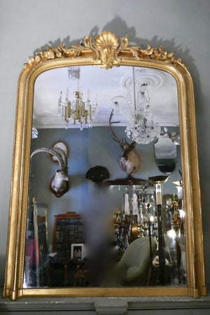 X Large Gilt French Mirror with original  glass