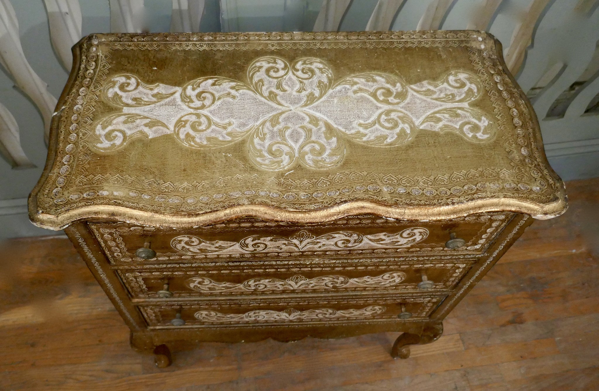 X Florentine 3 drawer cabinet.