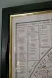 X A framed linen backed , hand finished facsimile of Paterson's map of london.
