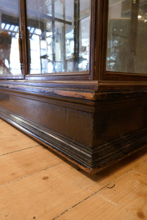French early twentieth century, glazed  display cabinet  in steel.