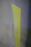 Giant 1960's mottled glass floor vase .