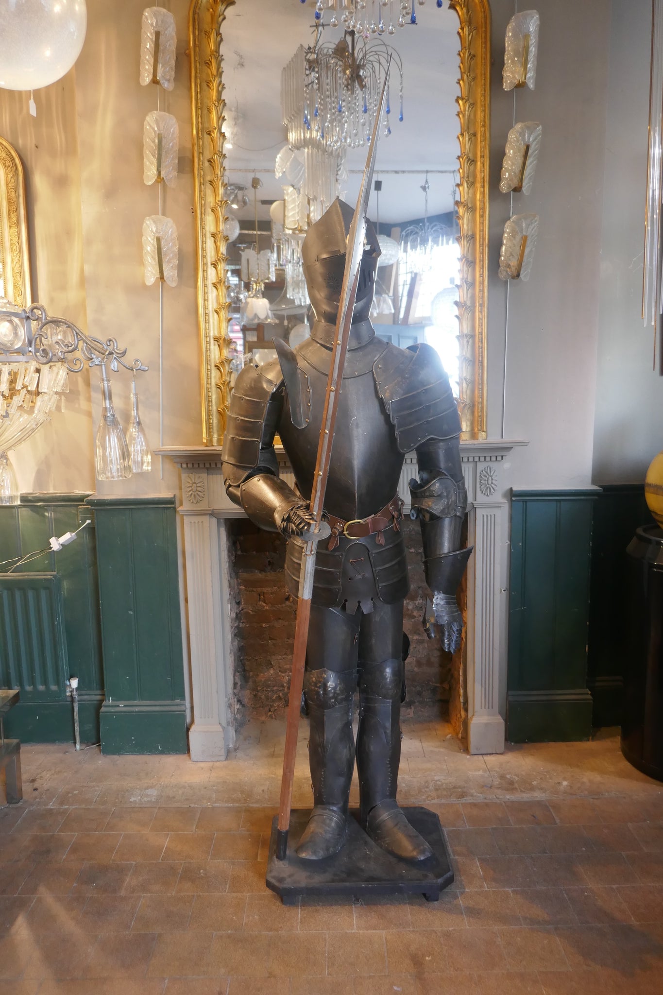 Full size museum display suit of armour  20th century .