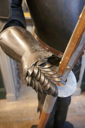 Full size museum display suit of armour  20th century .