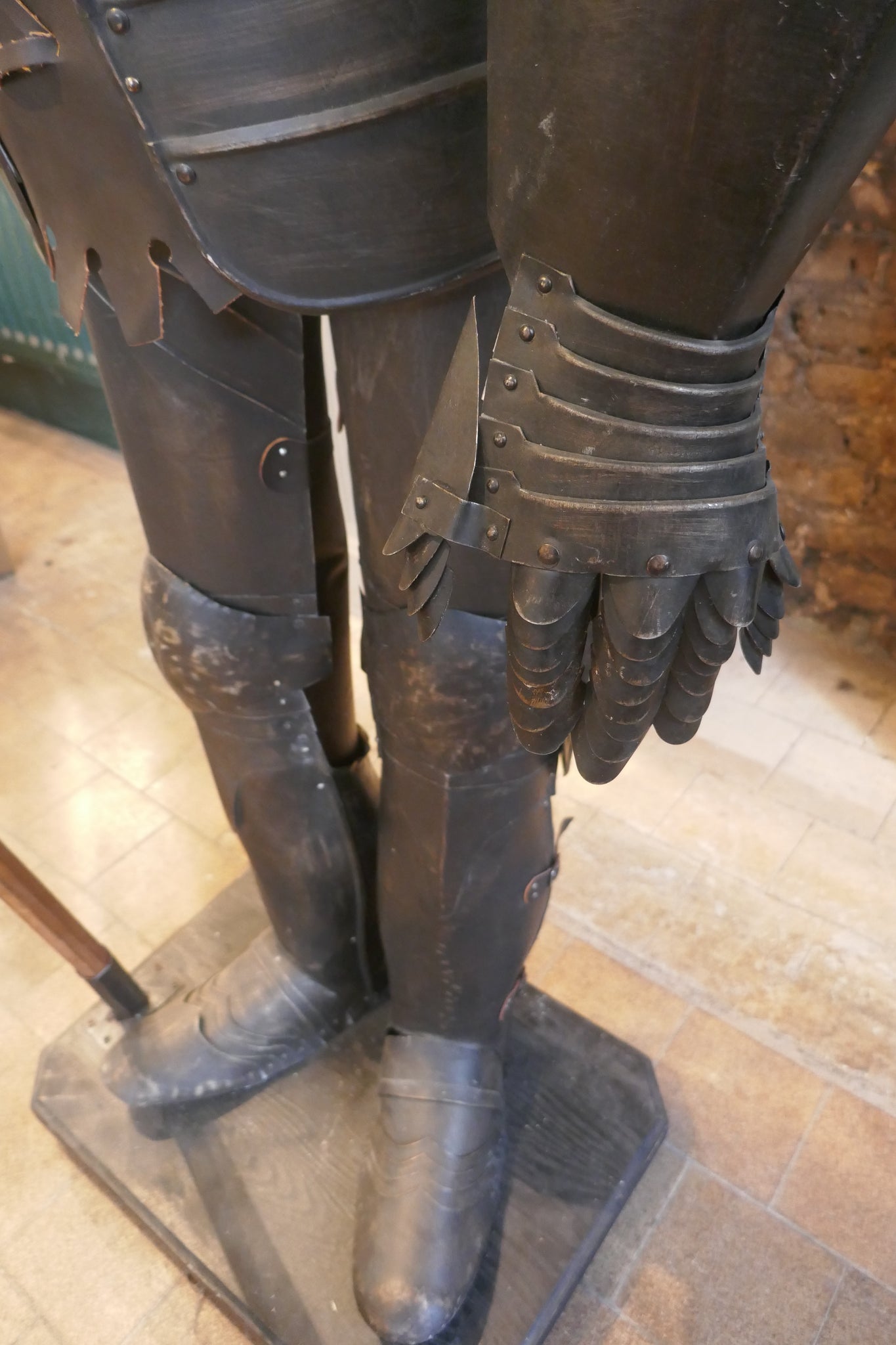 Full size museum display suit of armour  20th century .