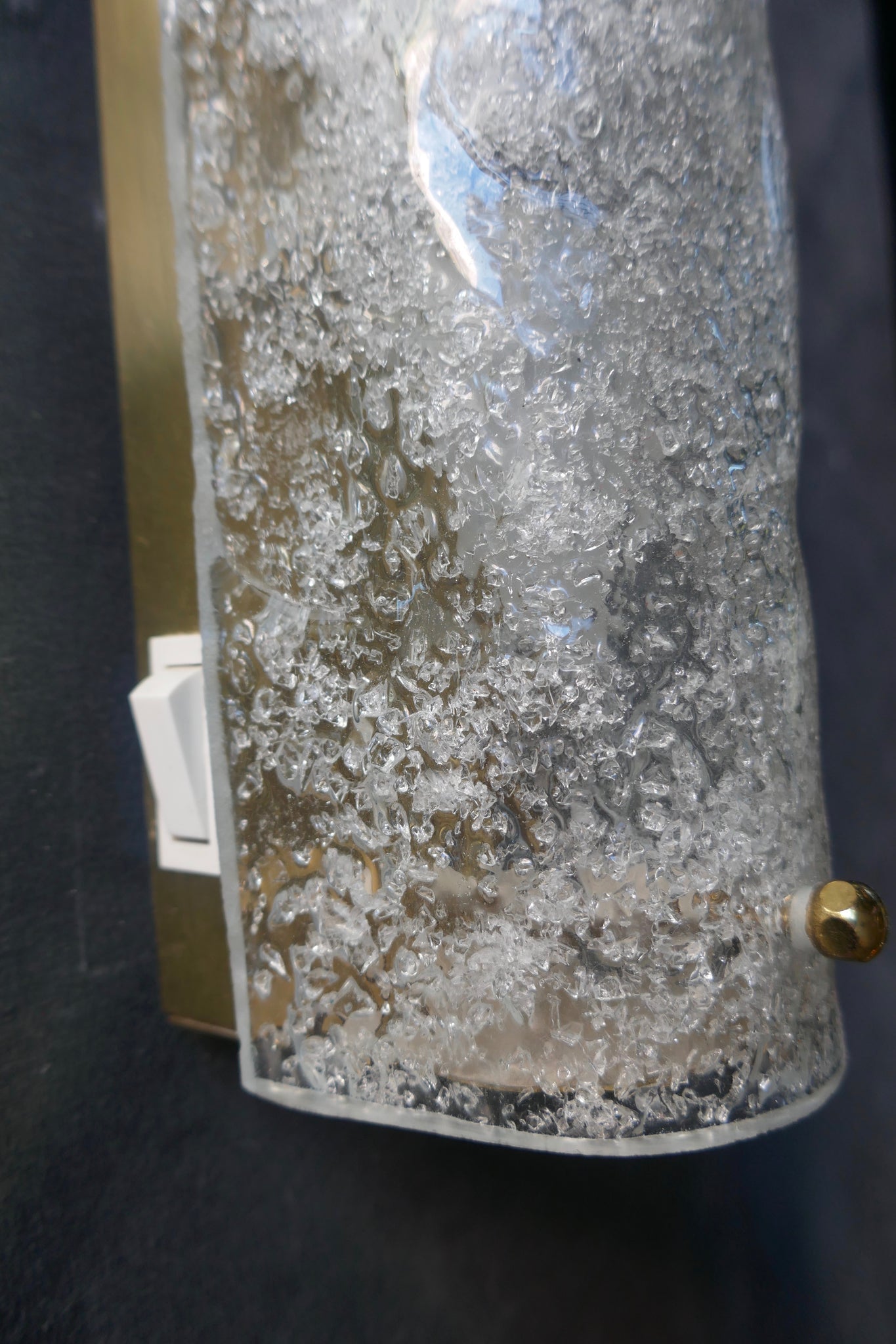 Pair of Murano glass wall lights circa 1970.