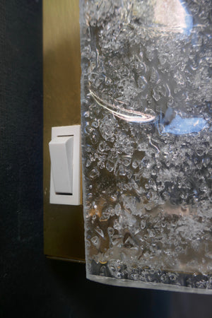 Pair of Murano glass wall lights circa 1970.
