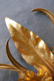 Highly decorative gold Italian ceiling light of floral design circa 1960 .