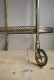 X Large Brass Bar Trolly