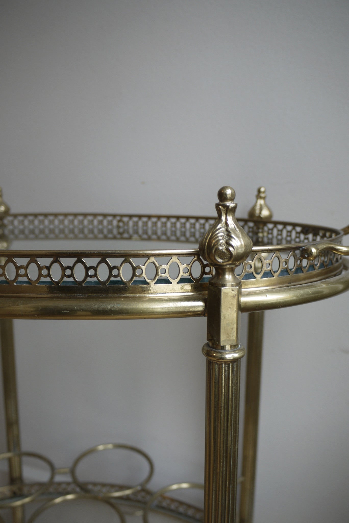 X Brass Bar Trolly