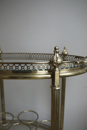 X Brass Bar Trolly