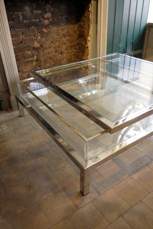 X Sliding Top coffee table