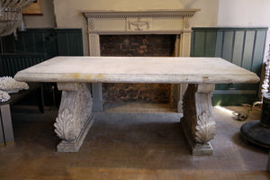 X Large faux stone garden table
