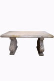 X Large faux stone garden table
