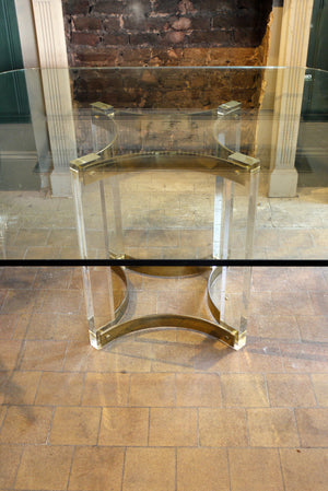 X Large Glass Table with Perspex  Base