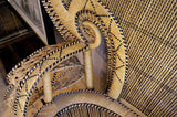 X Large 1970s 'Emanuelle' wicker banquete  .