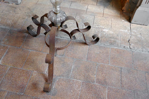 X Glass Standard Lamp