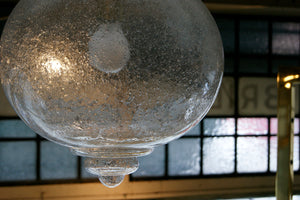 Murano clear Glass hanging Light .