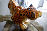 X Italian ceramic model of a recumbent Leopard circa 1970