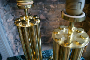 Pair of Brass Lamps
