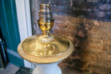 White Glass 'Urn' Table Lamp