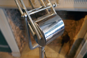 X Chrome Angled Floor Lamp