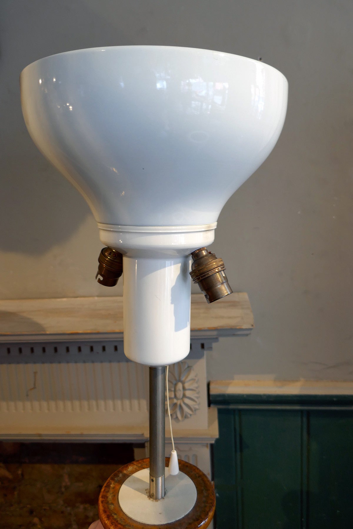 X Yellow Ceramic Table Lamp