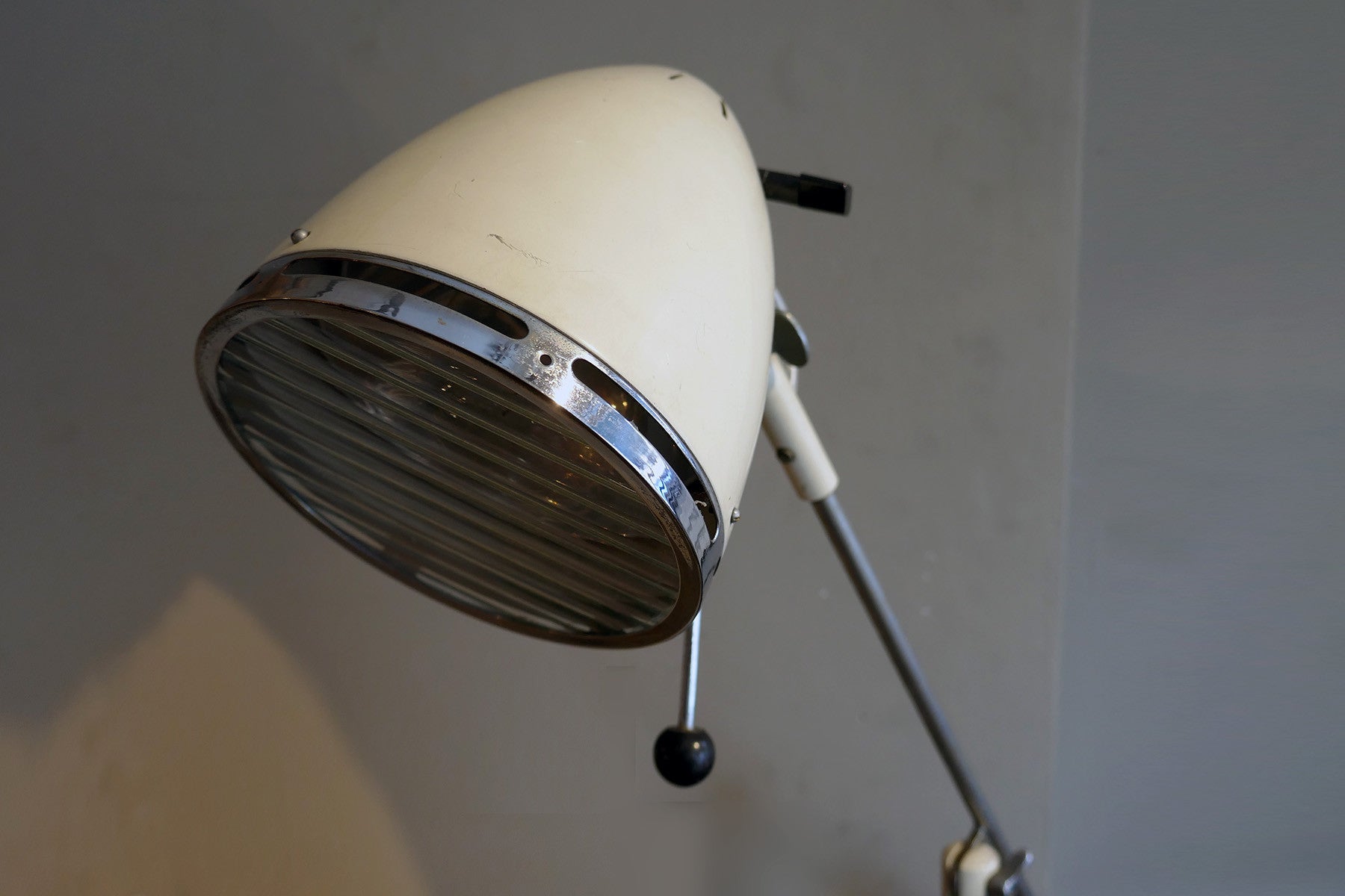 X 1950s Industrial Articulated Floor Lamp