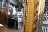 Distressed Large French Mirror with Mercury Glass Plate circa 1890
