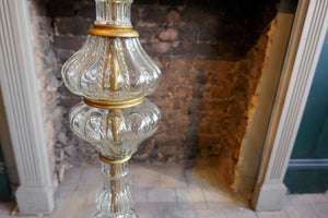 X Glass Standard Lamp