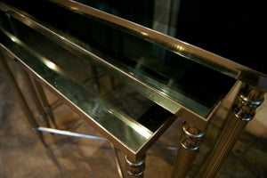 Glass and Chrome Nest of Tables