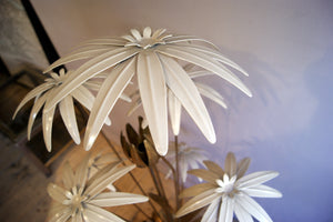 Gilt floral floor Lamp circa 1970 by Hans Kogl .