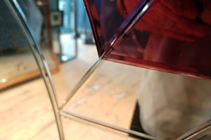 Highly unusual 'Amethyst' Glass  wall mirror circa 1930