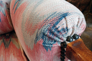 X Incredible Matched Pair of Patterned Arm Chairs