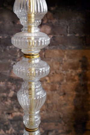 X Glass Standard Lamp