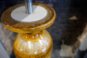 X Yellow Ceramic Table Lamp