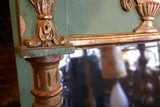 Decorative Italian Green and Parcel Gilt Mirror