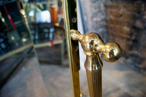 X Brass Full Length Standing Mirror