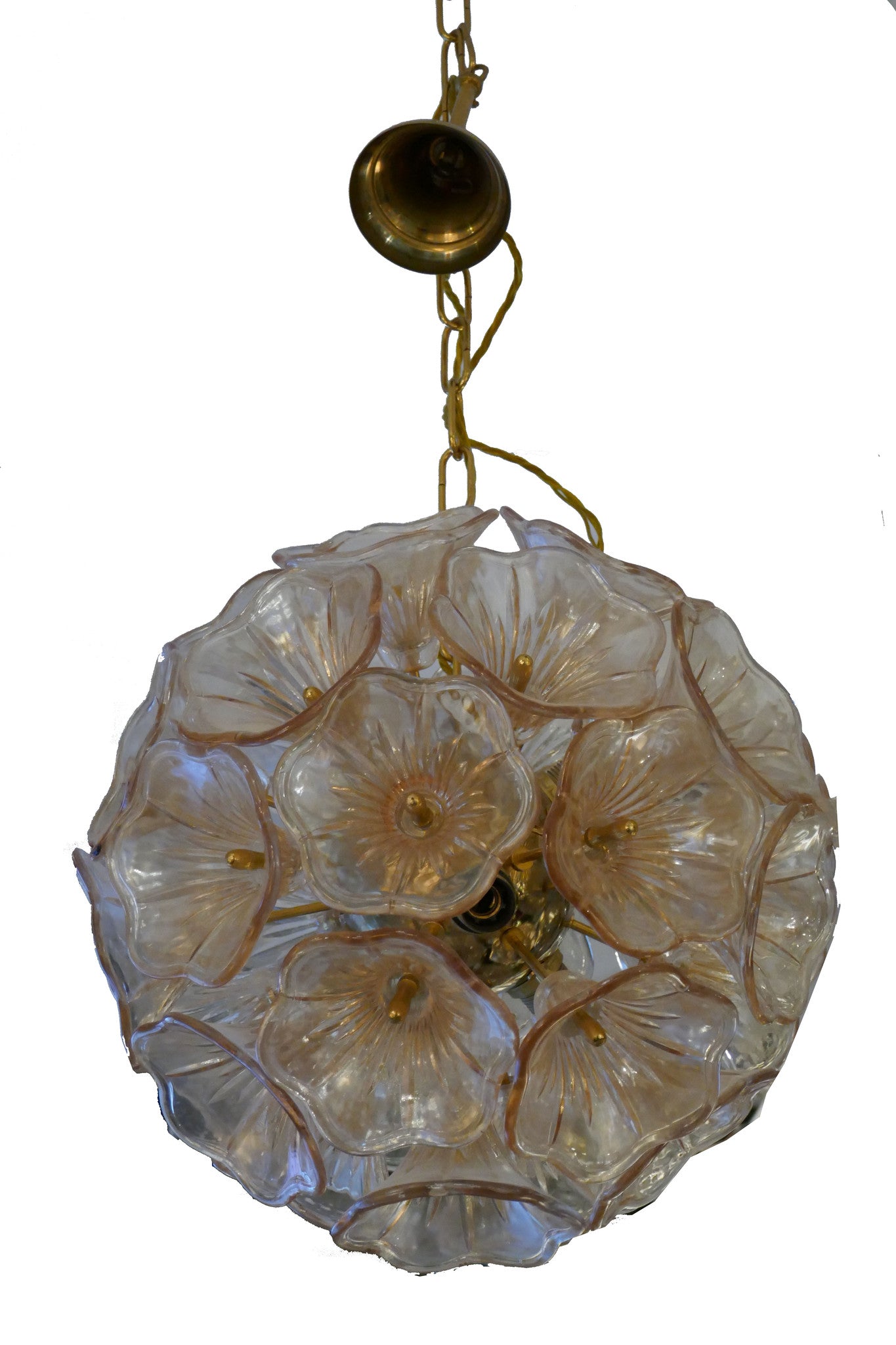 X Sputnik Glass Flower Chandelier
