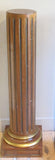 Pair of 19th century french mahogany and brass plinths