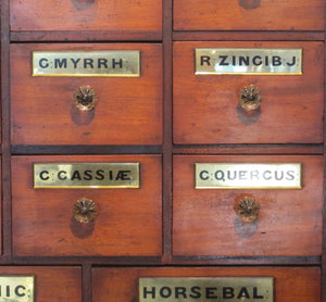 A superb quality mahogany victorian Apothecary Drawers