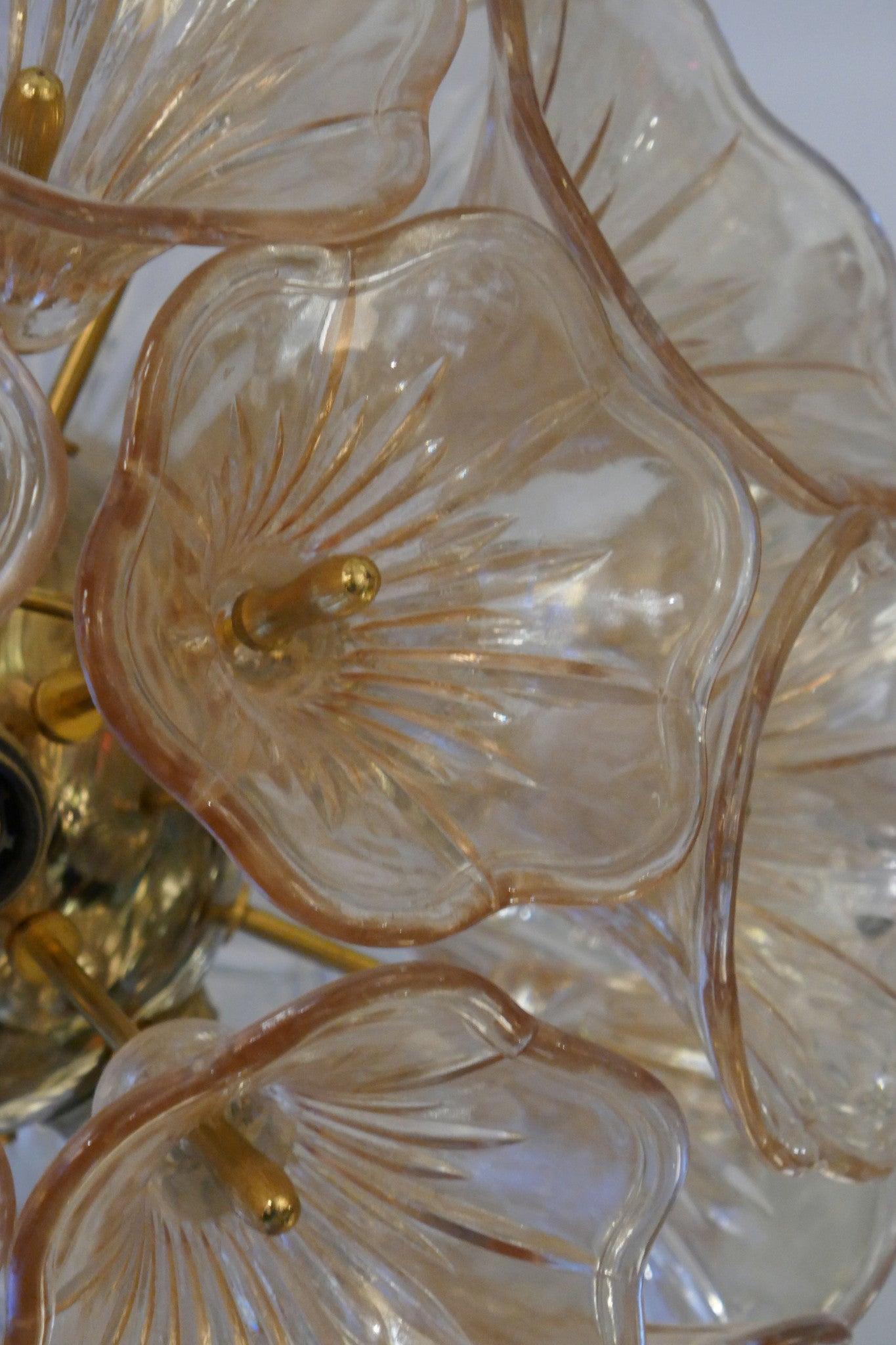 X Sputnik Glass Flower Chandelier