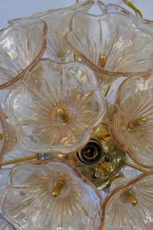 X Sputnik Glass Flower Chandelier