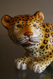 X Italian ceramic model of a recumbent Leopard circa 1970