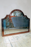 Highly unusual 'Amethyst' Glass  wall mirror circa 1930