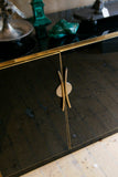 X Italian Brass Edged Sideboard