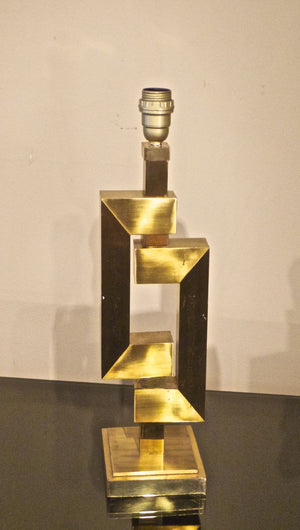 X 1970s fabulous quality Brass Lamp in the manner of Romeo Riga