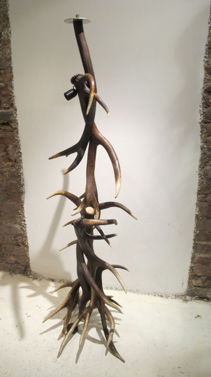 Impressive   deer Antler Floor Lamp